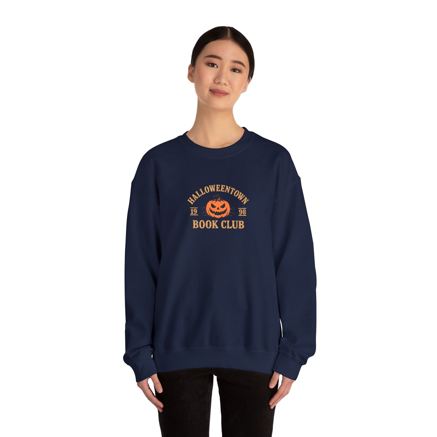 Halloweentown Book Club Crewneck – Gold Stitching