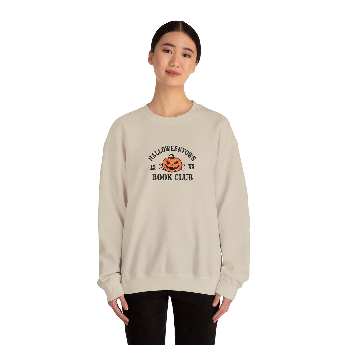 Halloweentown Book Club Crewneck – Black Stitching