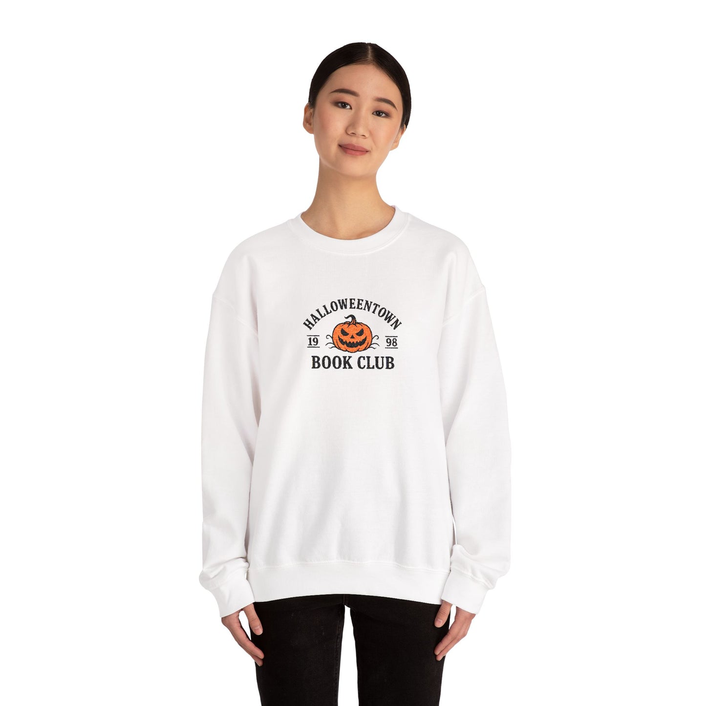 Halloweentown Book Club Crewneck – Black Stitching