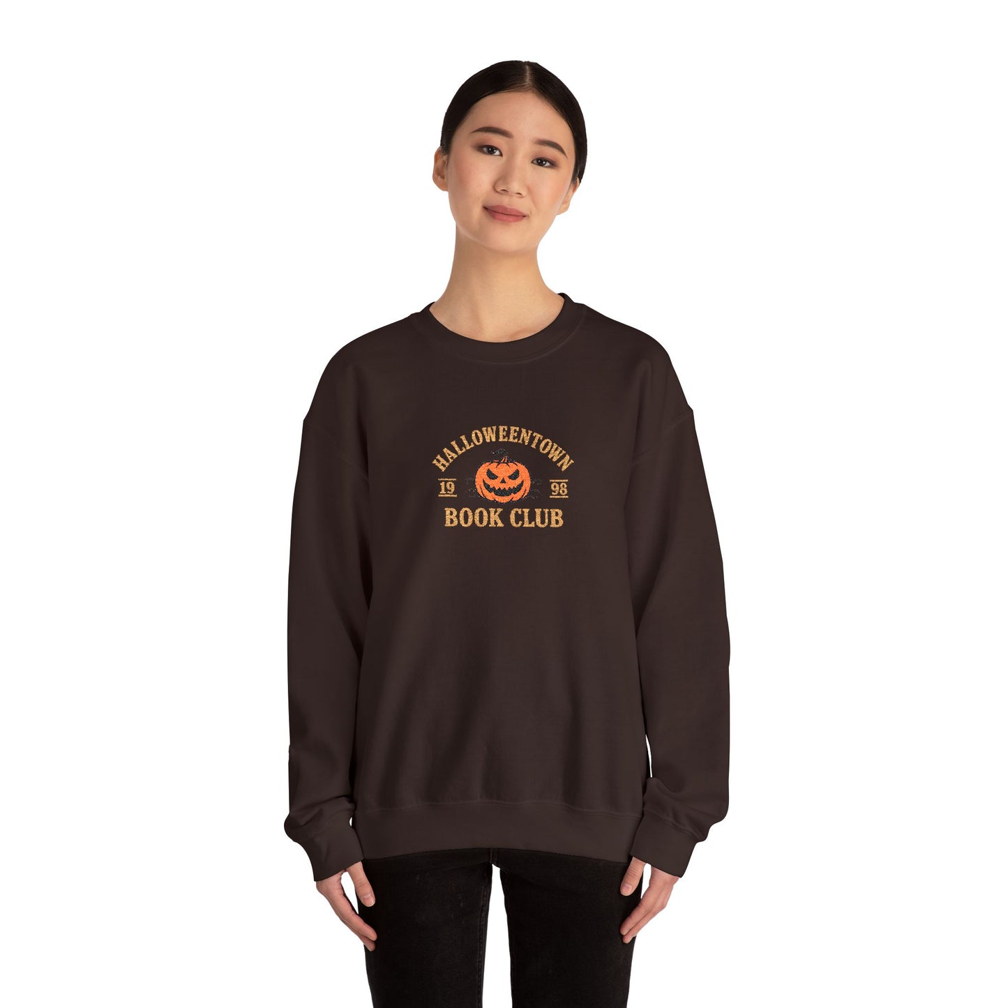 Halloweentown Book Club Crewneck – Gold Stitching