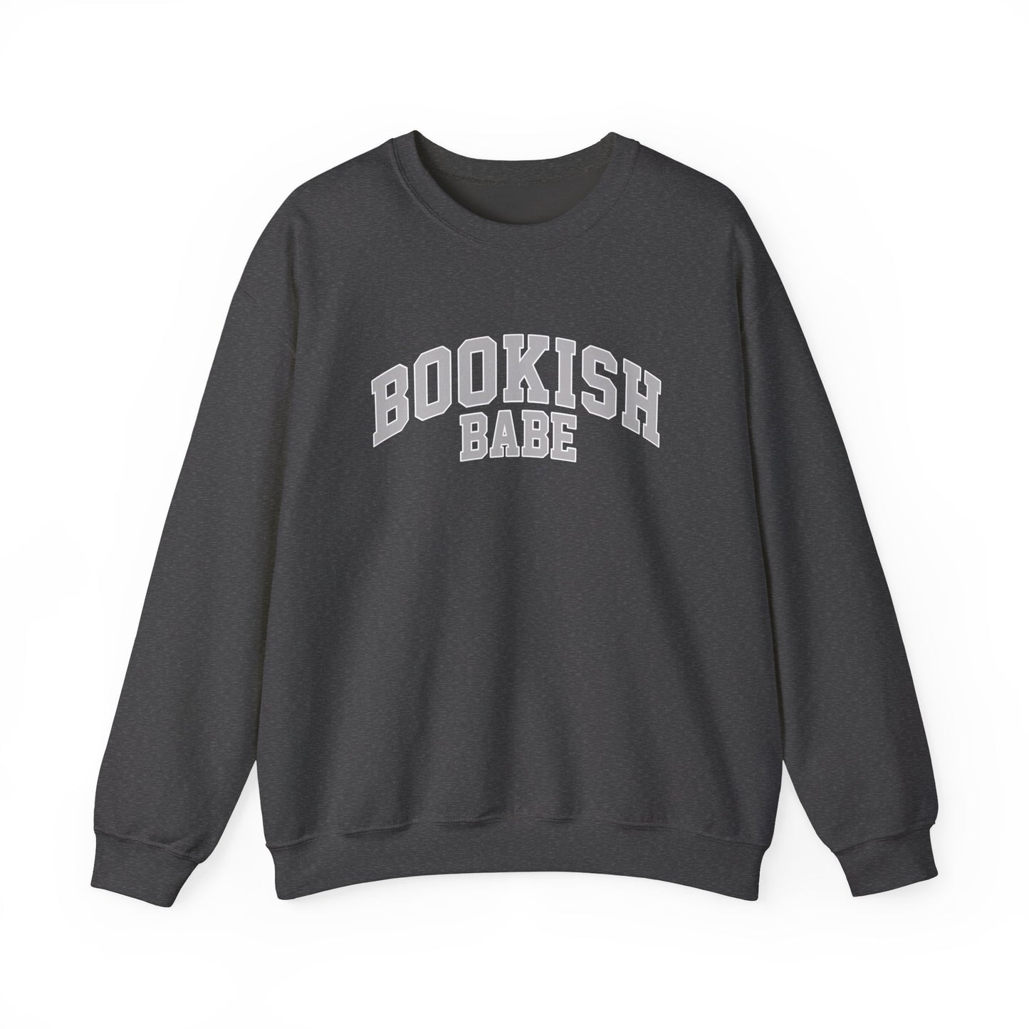 Varsity Grey Bookish Babe– Cozy, Classic, and Perfect for Your TBR Days
