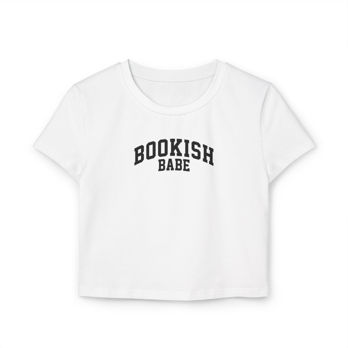 Bookish Babe Baby Tee – Classic Collegiate Style 2