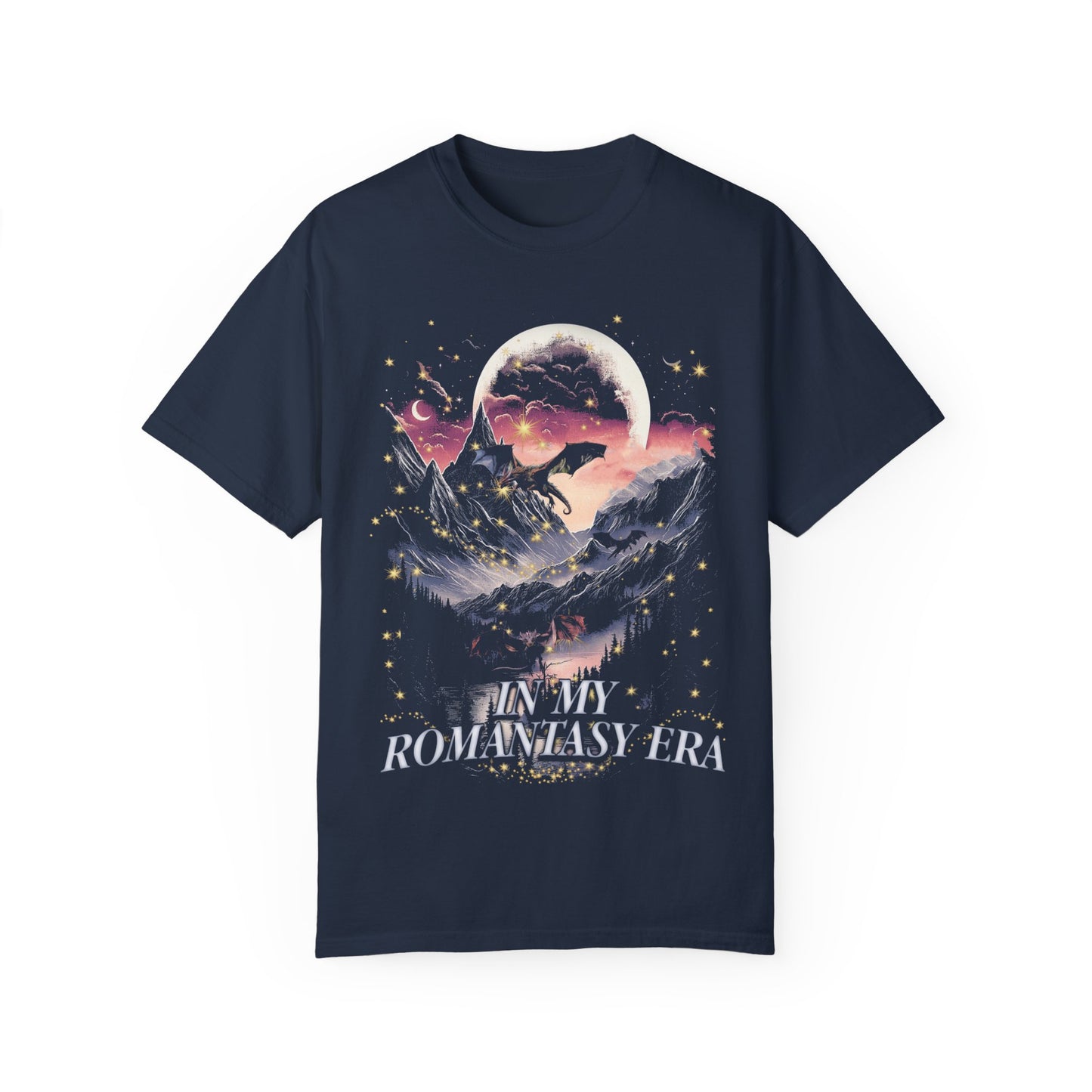 “In My Romantasy Era” Comfort Colors Graphic Tee – Fantasy Aesthetic Shirt for Book Lovers