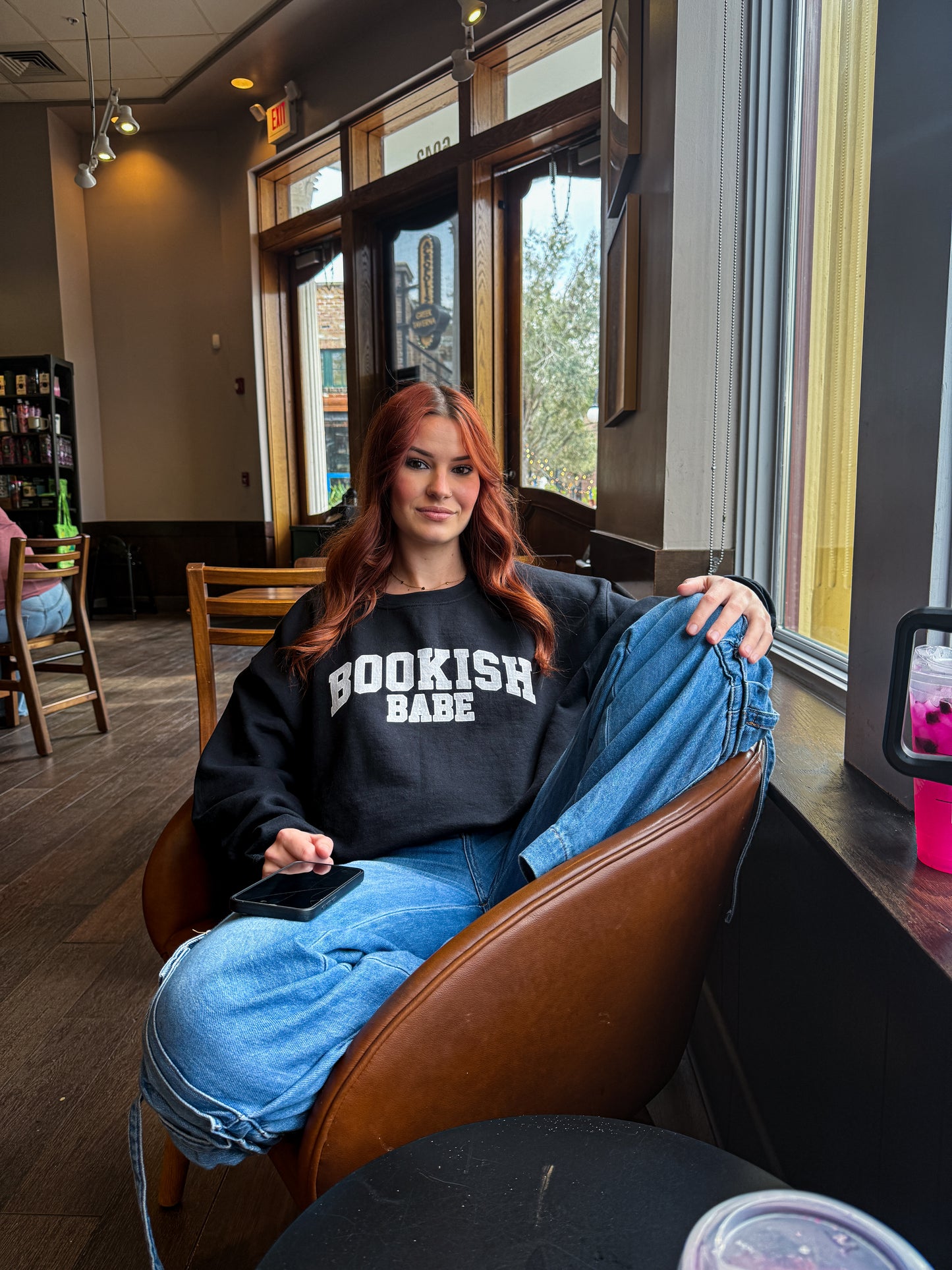 Varsity Grey Bookish Babe– Cozy, Classic, and Perfect for Your TBR Days