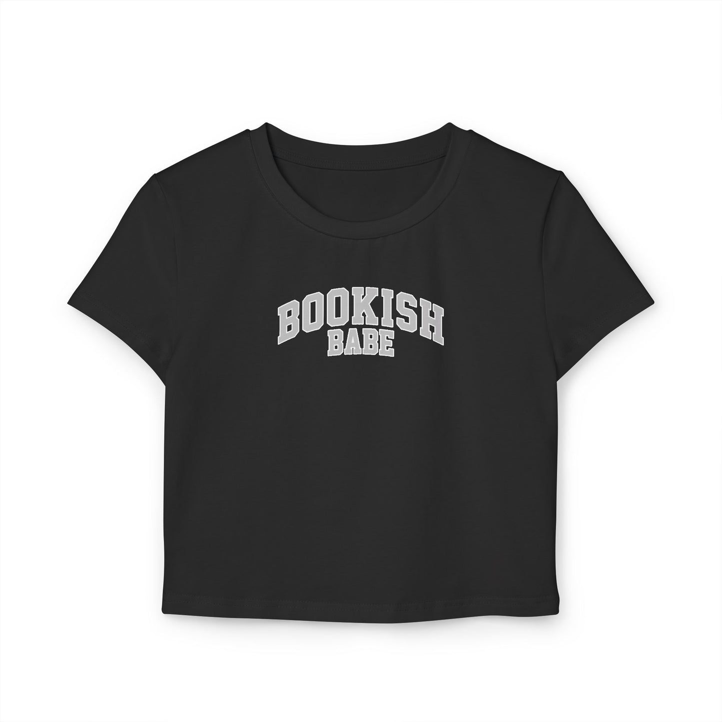Bookish Babe Baby Tee – Classic Collegiate Style 2