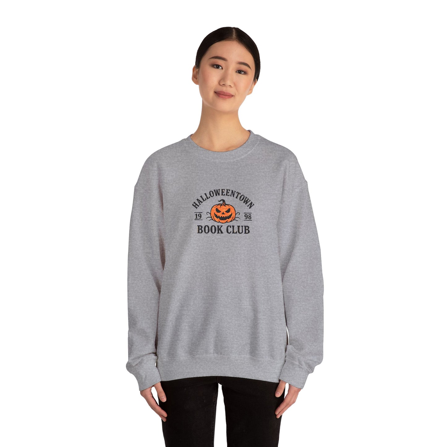 Halloweentown Book Club Crewneck – Black Stitching