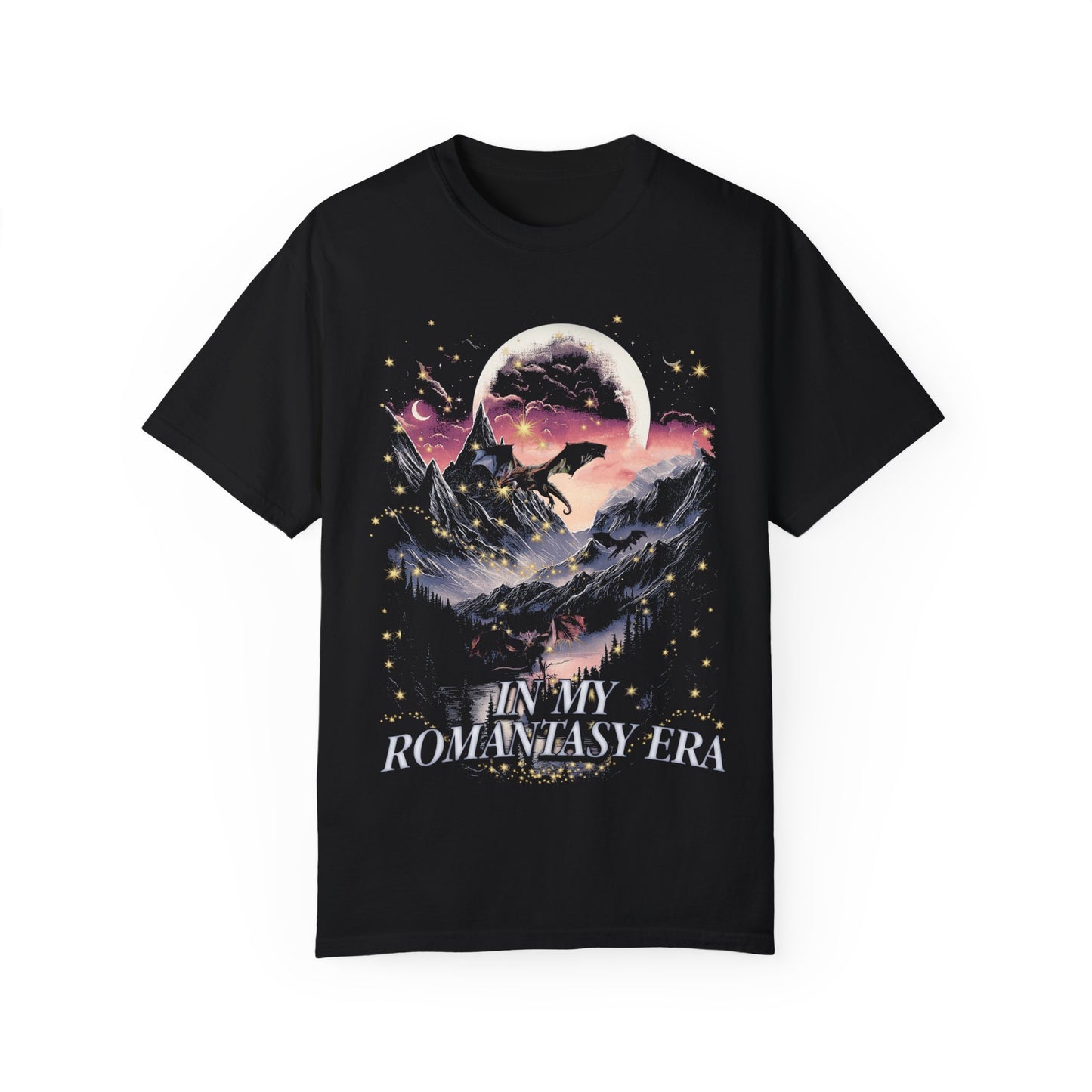 “In My Romantasy Era” Comfort Colors Graphic Tee – Fantasy Aesthetic Shirt for Book Lovers