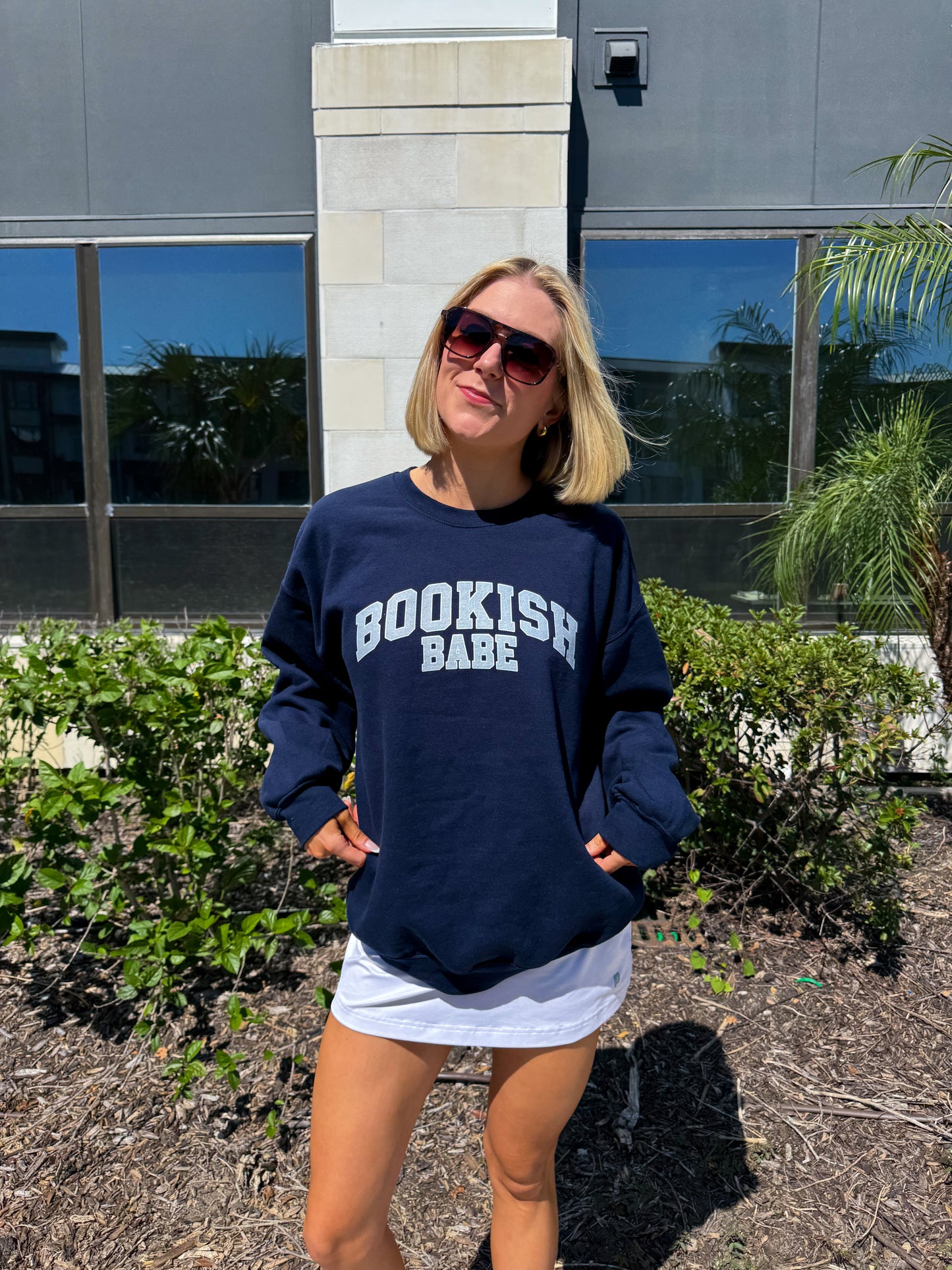 Varsity Grey Bookish Babe– Cozy, Classic, and Perfect for Your TBR Days